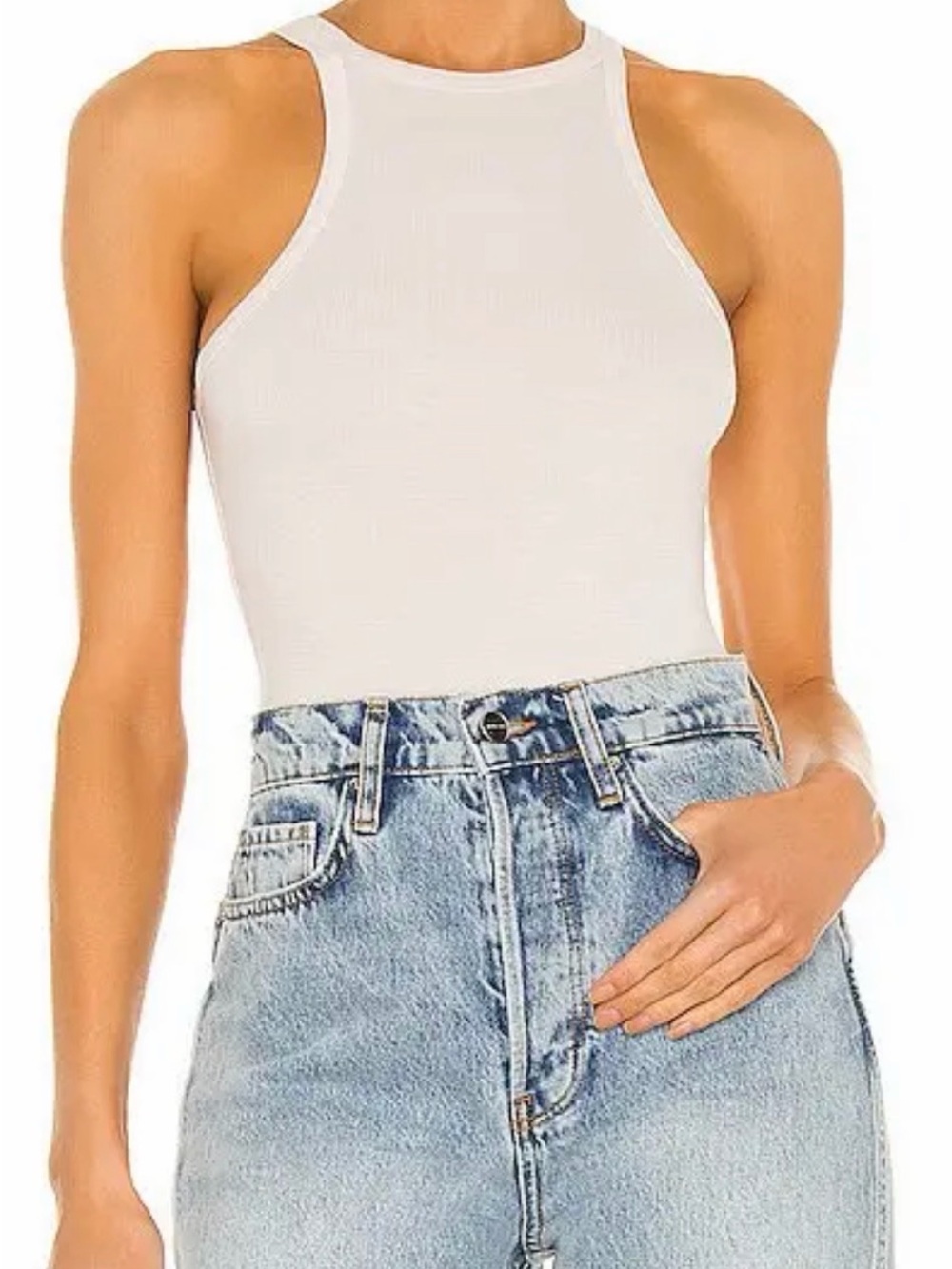 AGOLDE RIANNE HIGH NECK RACERBACK BODYSUIT
